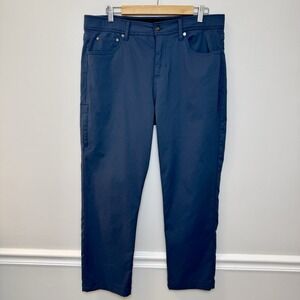 Gerry Mens 34x29 Blue Stretch Performance Pants Hiking Travel Outdoor Nylon 27L
